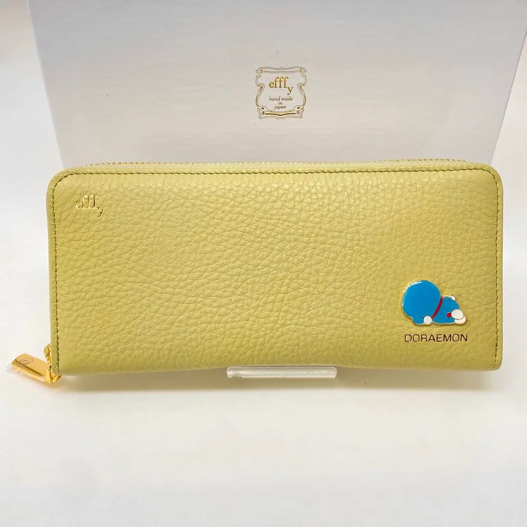 ドラえもん×エフィー　ミントグリーン 二つ折り財布　美品 efffy/エフィー】 ドラえもん 二つ折り財布 | エフィー(efffy