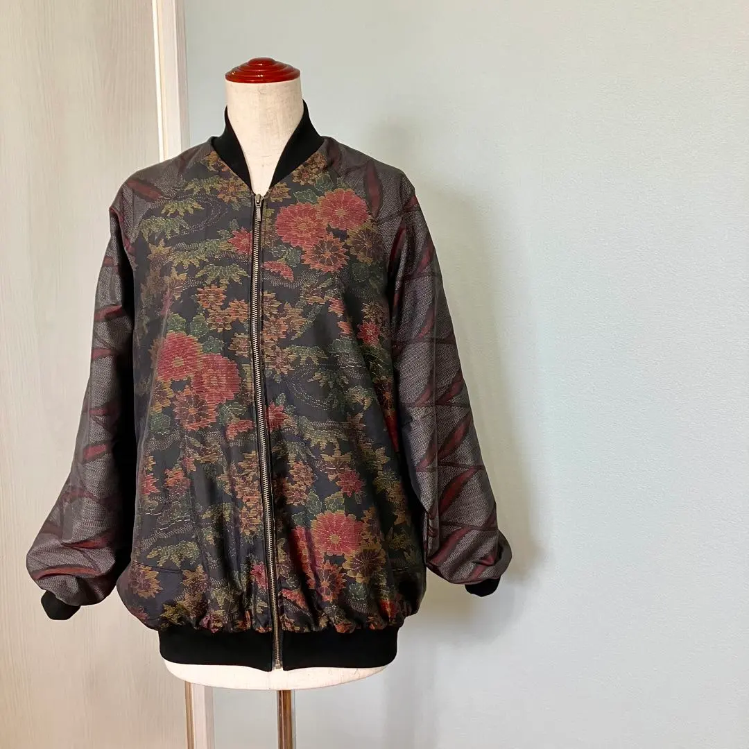 2025年最新】着物リメイクスカジャンの人気アイテム - メルカリ