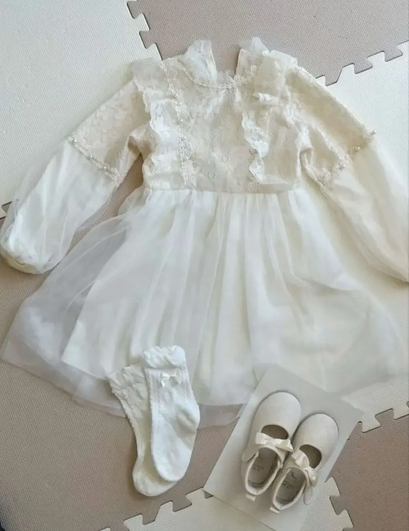 Thumbnail of Wedding Formal 110-110 Girl's Bundle Dress Shoes Socks