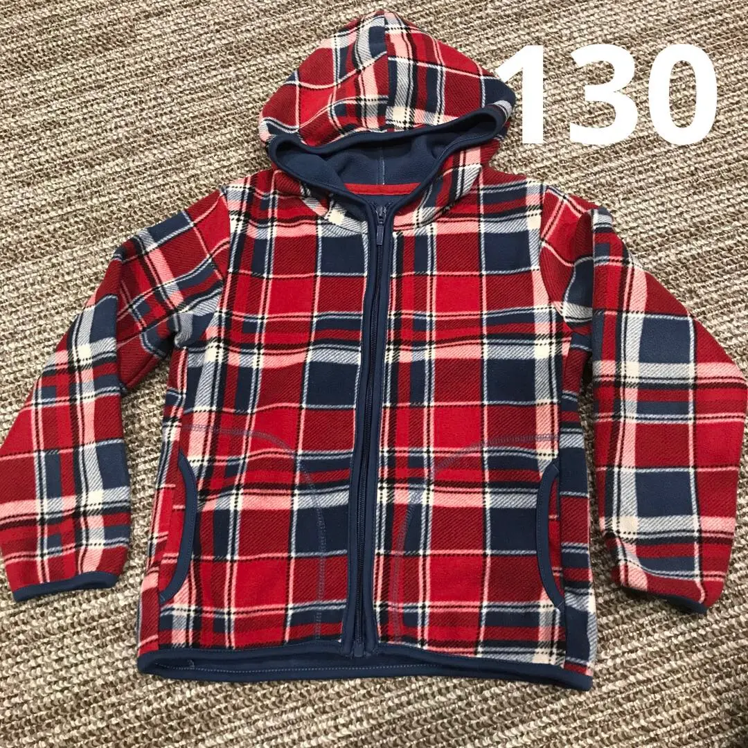 Thumbnail of 12★ Top, Hoodie, Checkered, Blue, Red, Outerwear, Early Autumn, Early Spring