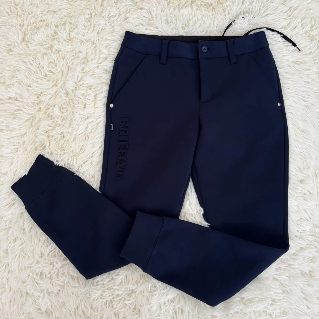 【未使用タグ付き】ブリーフィング ラバーロゴストレッチロングパンツ L BRIEFING GOLF ゴルフ メンズパンツ｜メンズウエア｜ゴルフ