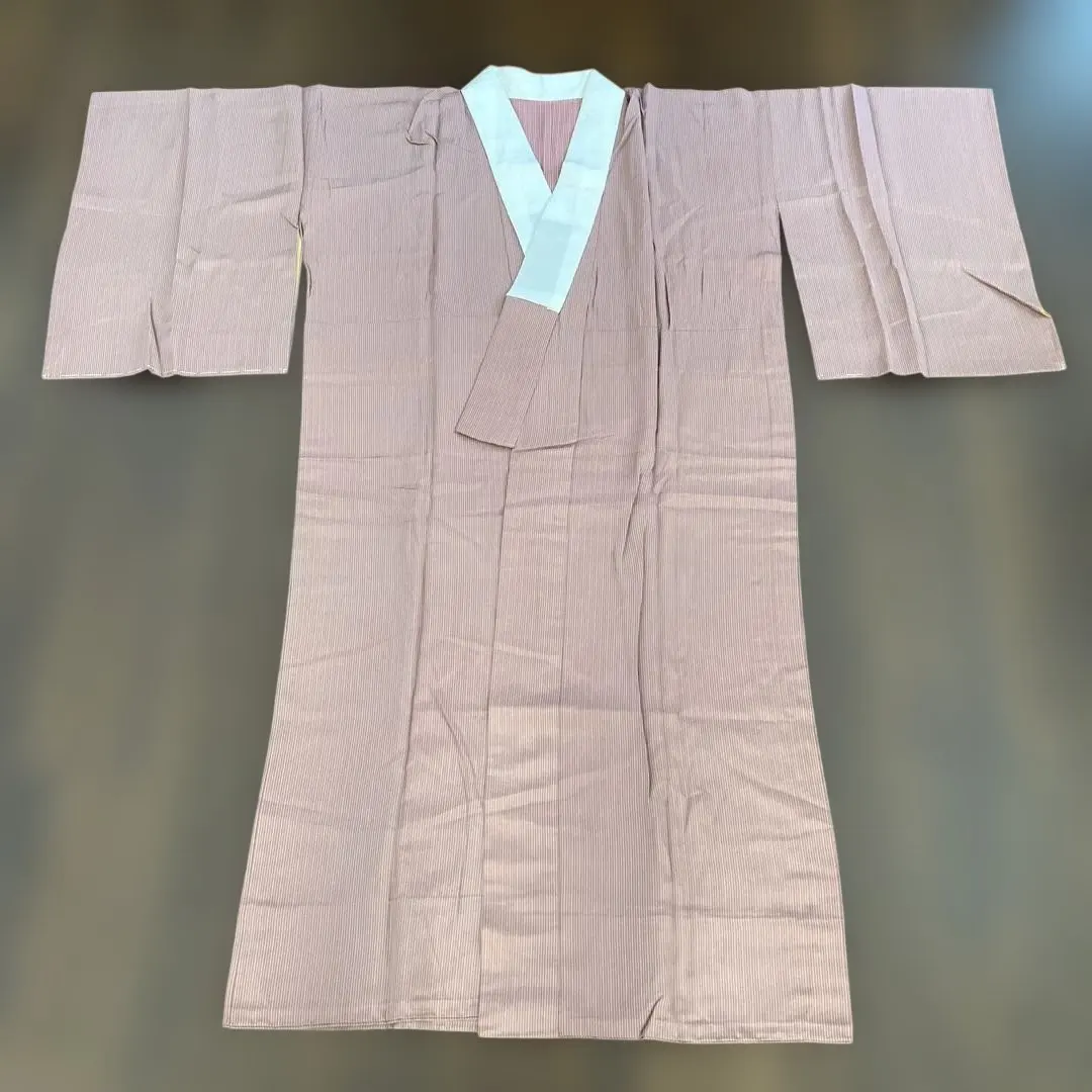 Thumbnail of 340 Nagajuban (long undergarment) - Single Layer - Used, Excellent Condition - With Half Collar - Kimono Dressing Practice/Remaking Material