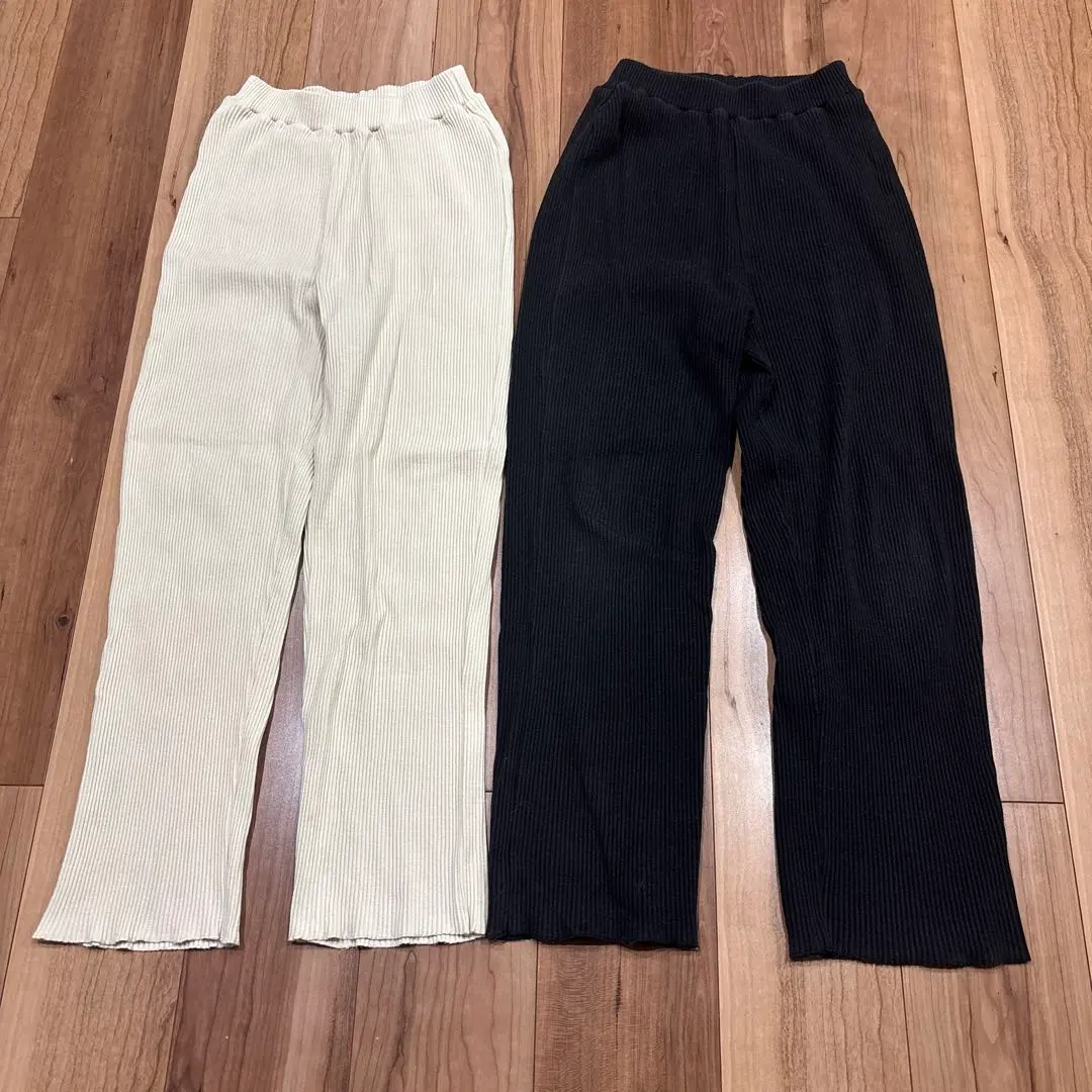 Thumbnail of mystic ZOZO Women's Ribbed Pants Leggings, 2 pieces