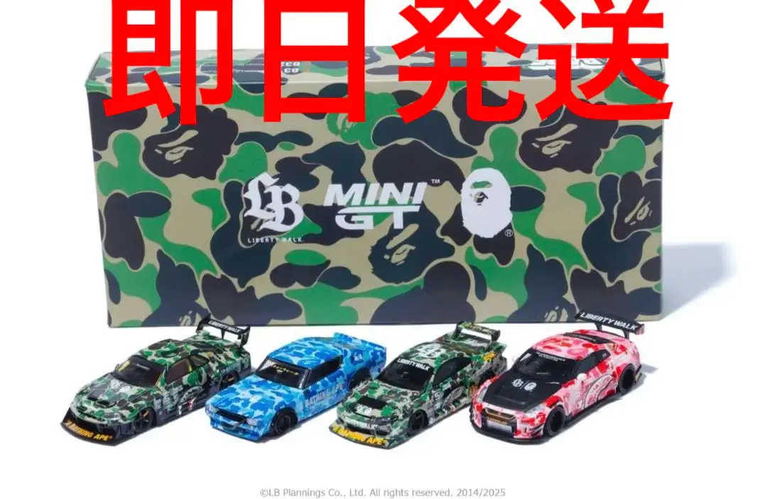 【未開封】 BAPE x LBWK MINI GT ミニカー エイプ ニッサン MINI GT BAPE X LBWK NISSAN 1/64 4PC Tokyo Auto Salon 2025