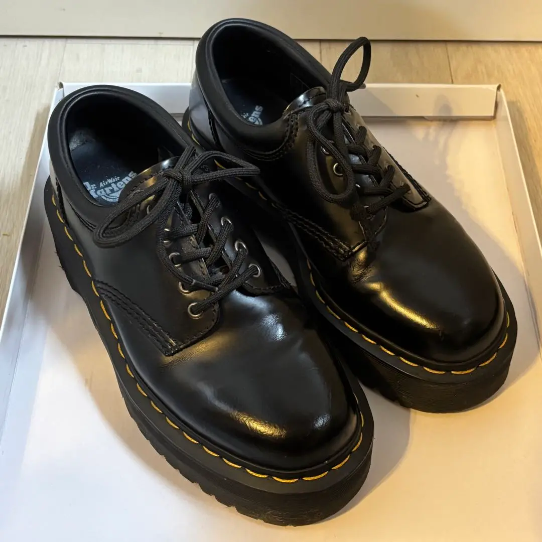 2674【美品】ドクターマーチン ショートブーツ 厚底 8053 QUAD Dr.Martens - 2674【美品】ドクターマーチン ショートブーツ