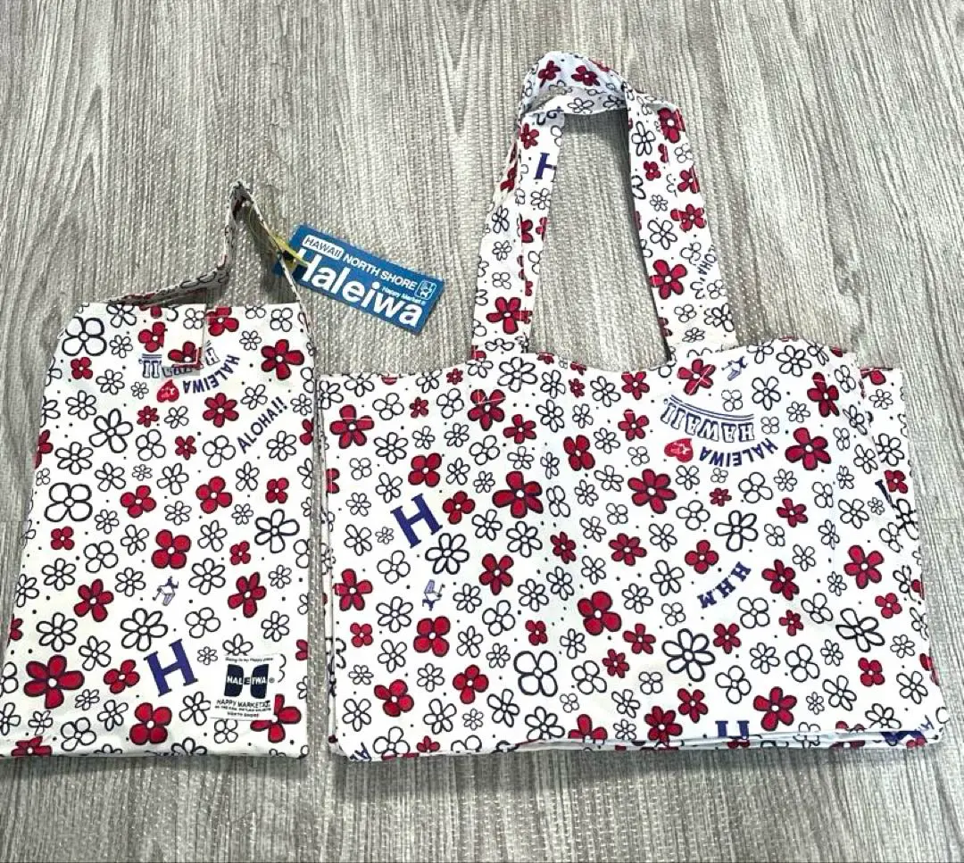 希少かわいい♡新品タグ付ハワイ購入✿ハッピーハレイワBIGレジかごバッグ匿名無料 2025年最新】ハレイワ レジカゴの人気アイテム - メルカリ