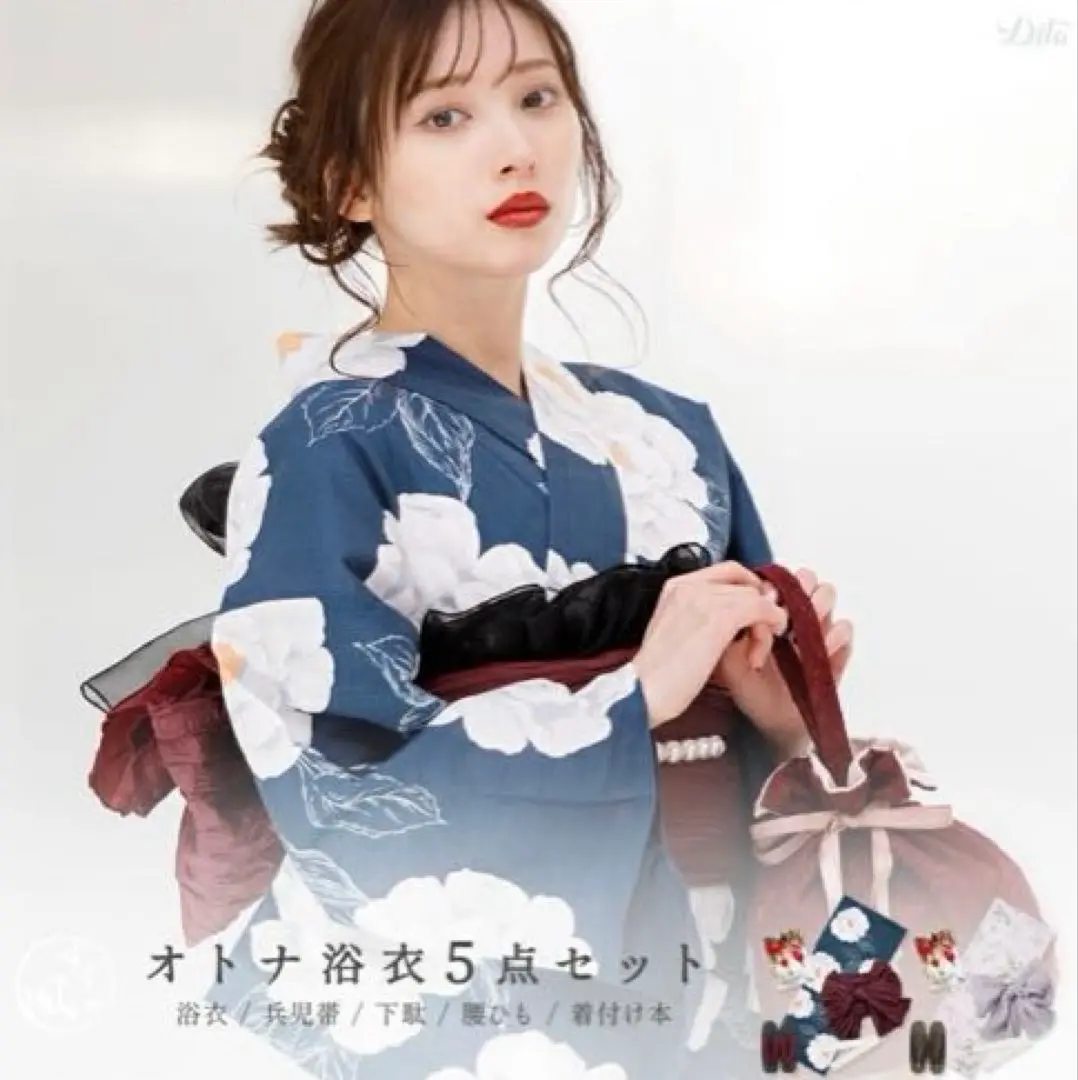 2025年最新】DITA 浴衣 涼風の藍紺牡丹の人気アイテム - メルカリ