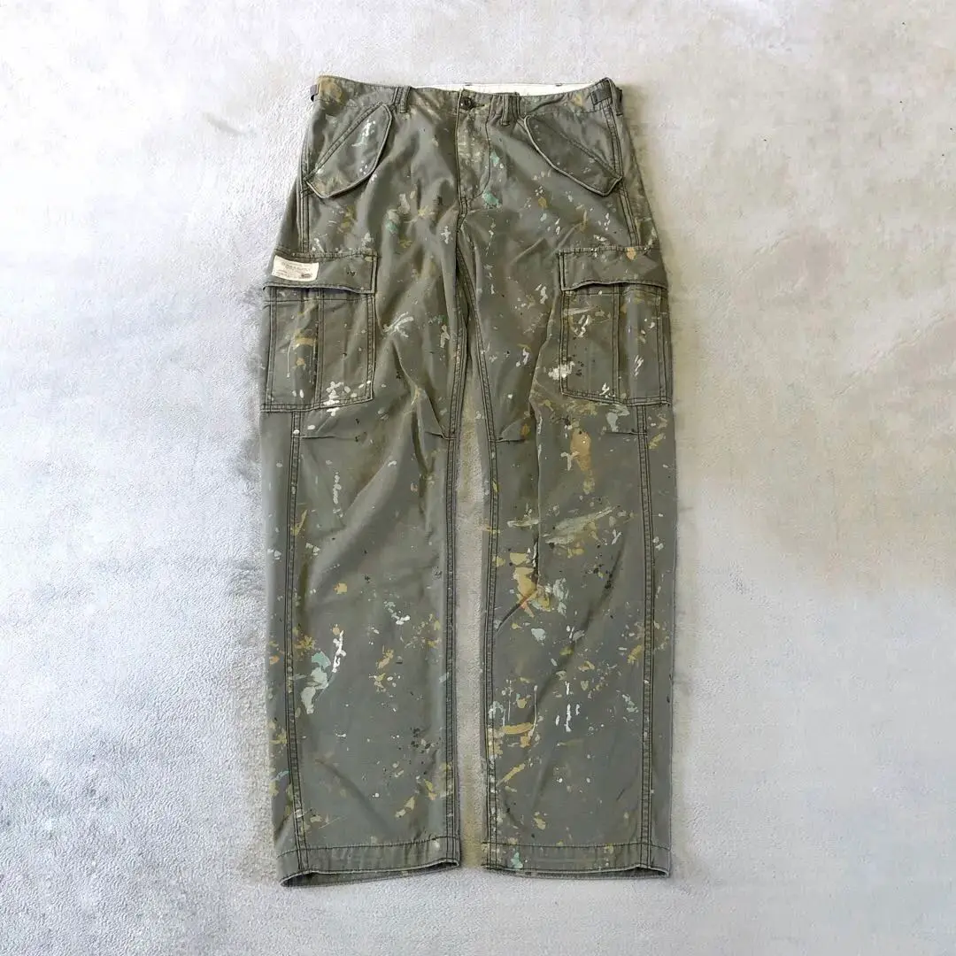 ラルフローレンDenim&Supply カーゴパンツ　ダメージパッチワーク 2025年最新】デニムアンドサプライラルフローレン メンズ ワーク