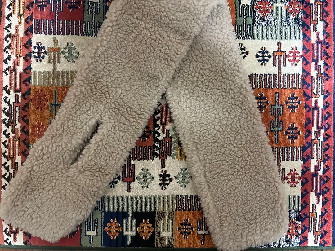 新品　オーシバル　ボアマフラー　キャメル ORCIVAL｜ウールボア マフラー ボアマフラー ボリュームマフラー