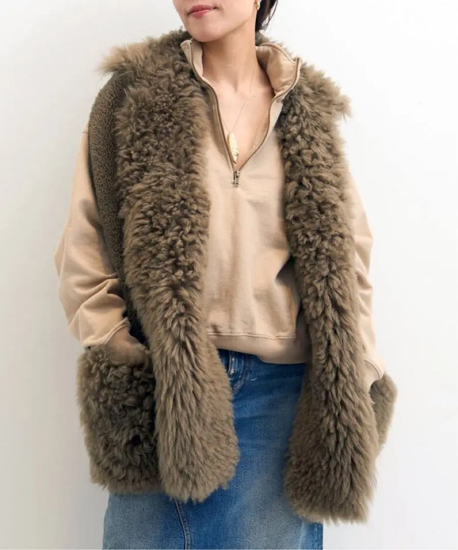 ☆けいこ☆アパルトモン BLANCHA ブランカムートンベスト ブラウン アパルトモンBLANCHA ブランカ ムートン ベスト - メルカリ