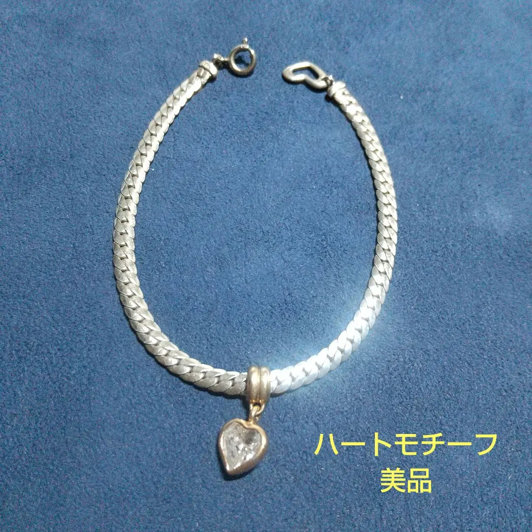 スタージュエリー　M　ロゴ　くり抜き　プレート　喜平　ブレスレット　シルバー　銀 スタージュエリー M ロゴ くり抜き プレート 喜平 ブレスレット