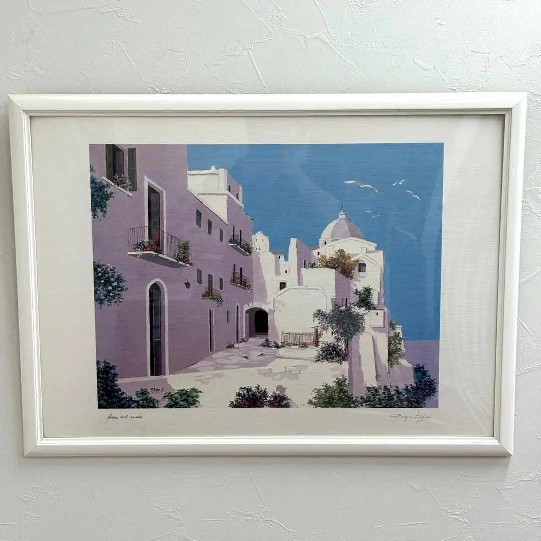 『paesaggio greco』salvoサルボ　作　風景画 直送商品 paesaggio greco』salvoサルボ 作 風景画の通販 by