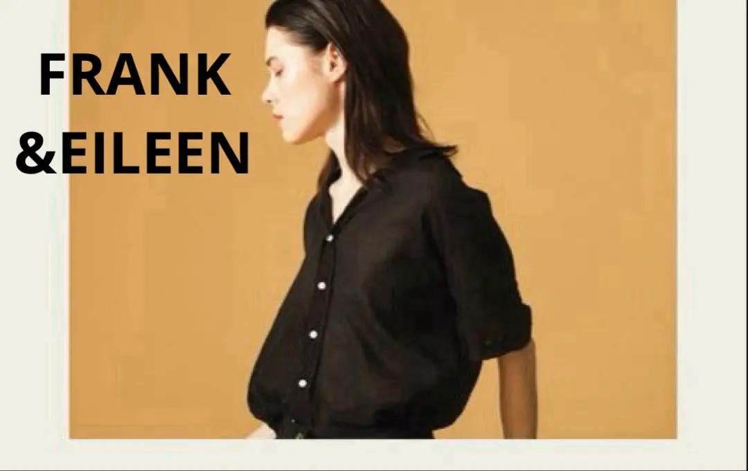 希少サイズ　Frank & Eileen リネンシャツ　パープル　ゆったり Frank&Eileen Frank＆Eileen【フランク＆アイリーン】シャツ