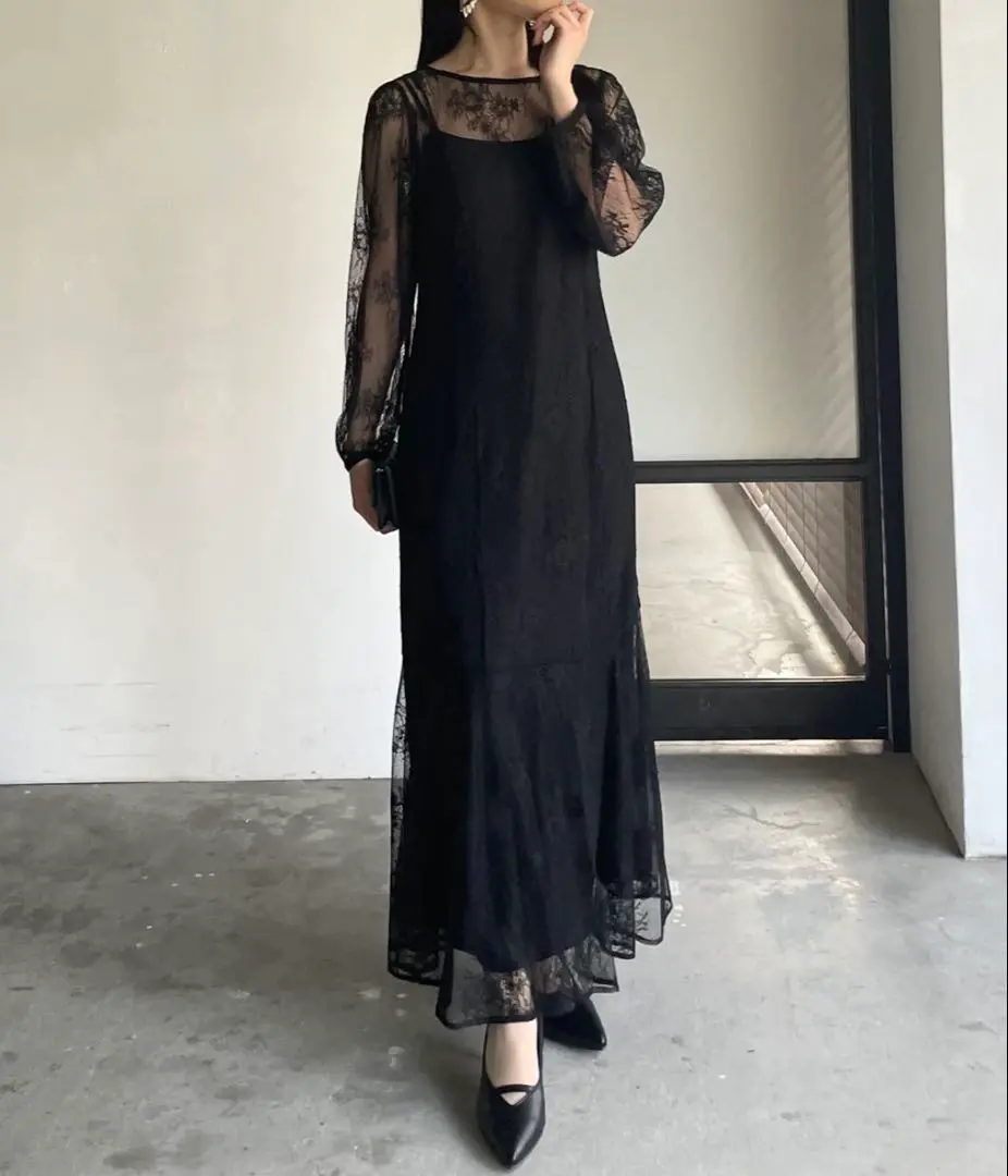 nairo レディシルエットレースドレス M DRESS / ALL IN ONE – nairo