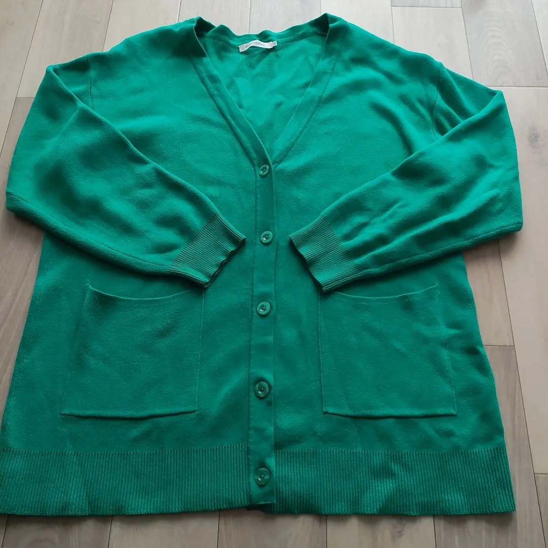 Thumbnail of AMERICAN HOLIC Green Cardigan L size, 100% cotton
