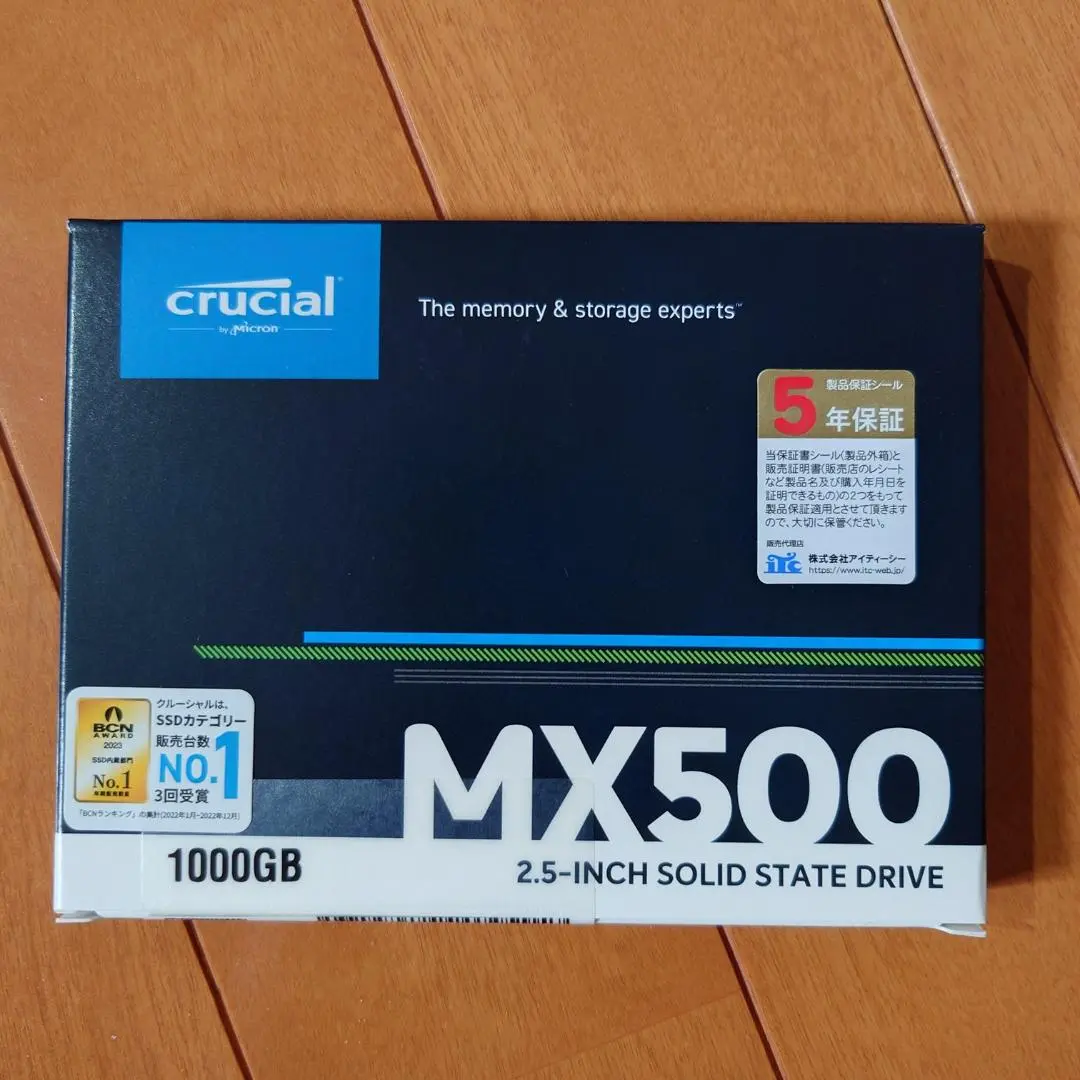 新品 未開封品 Crucial 1TB SSD CT1000 MX500 1JP Crucial MX500 CT1000MX500SSD1JP (1TB) ｜ パソコン通販の