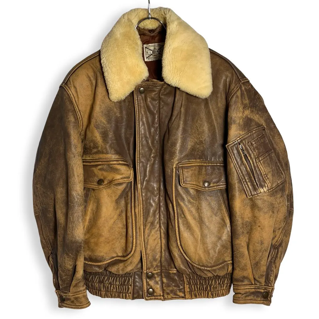 Thumbnail of On Sale ⚡ Vintage ✨ G-1 A-2 Flight Jacket Real Mouton Collar