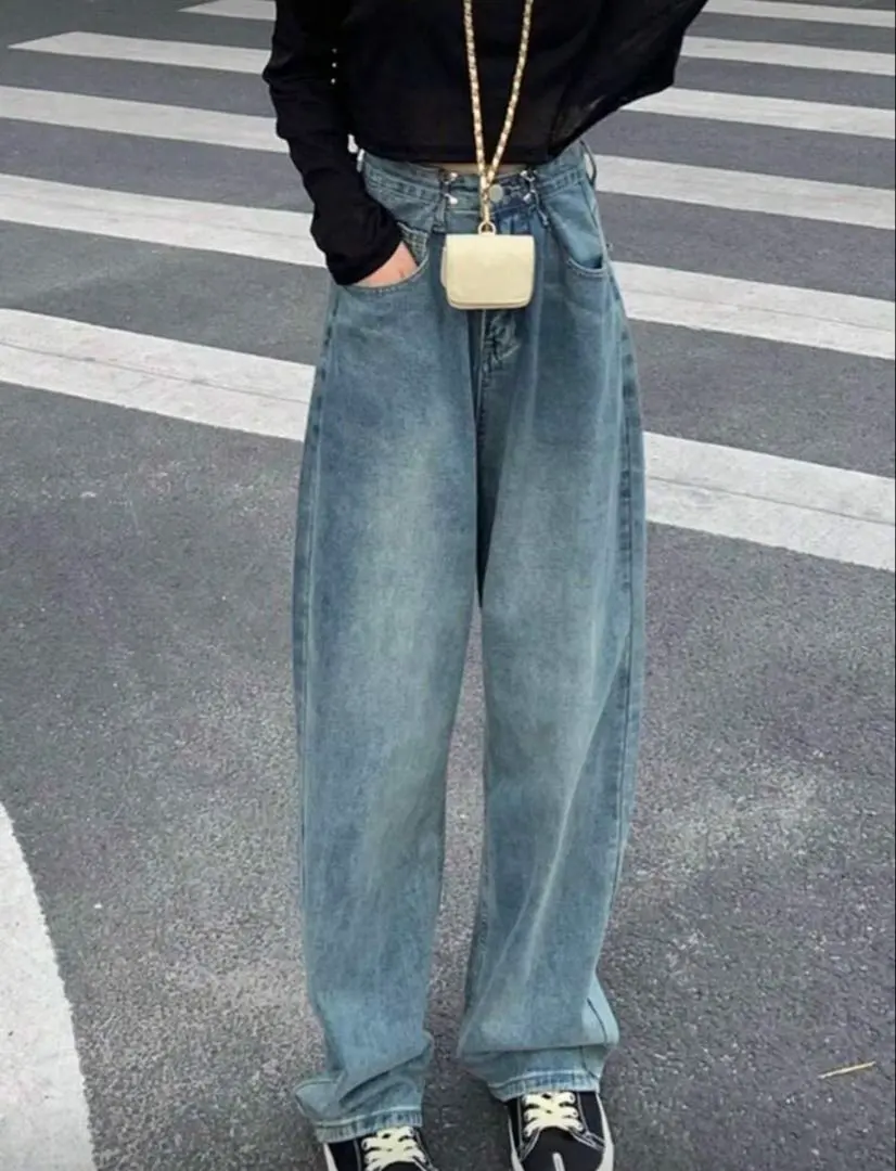 Thumbnail of ROMWE MEN Street Life Star Men's Casual Baggy Denim