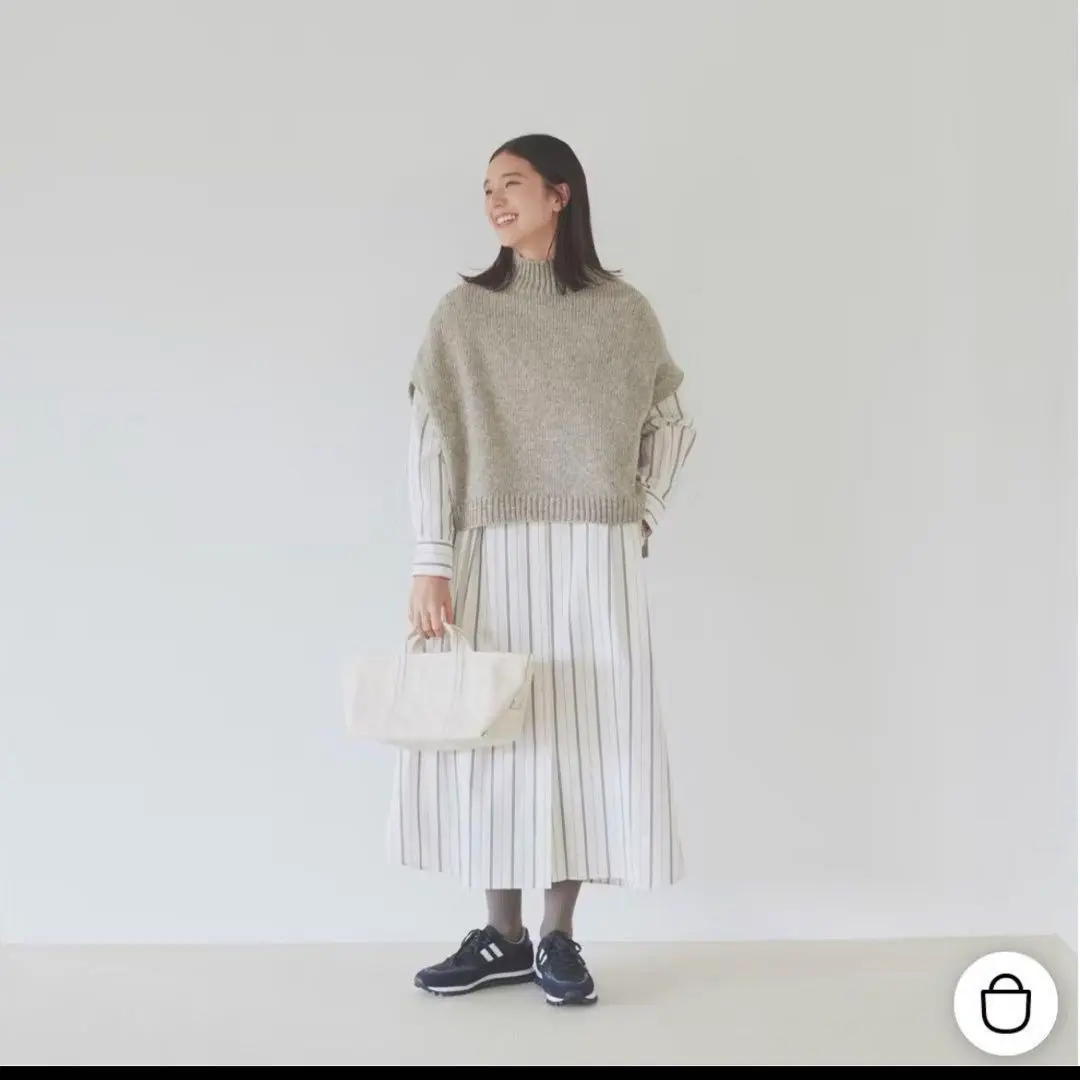 近年モデル✨utilité ユティリテ　ペルーニット ベスト ベスト ゆったり utilite｜ペルーコットンニット 2wayベスト【SALE20%OFF