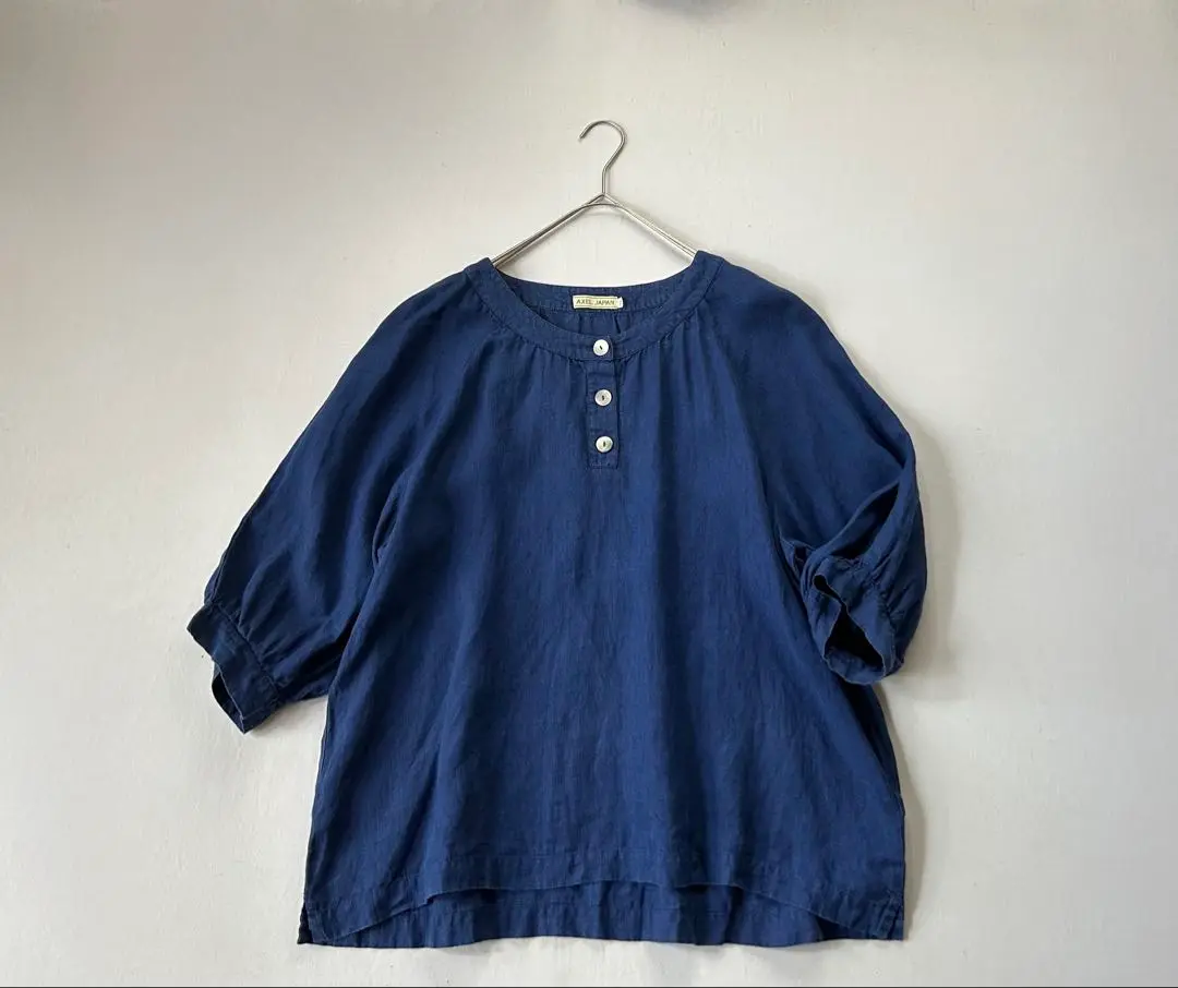 新品 AXEL JAPANアクセル ゴッホシリーズ柄リネンワンピース38