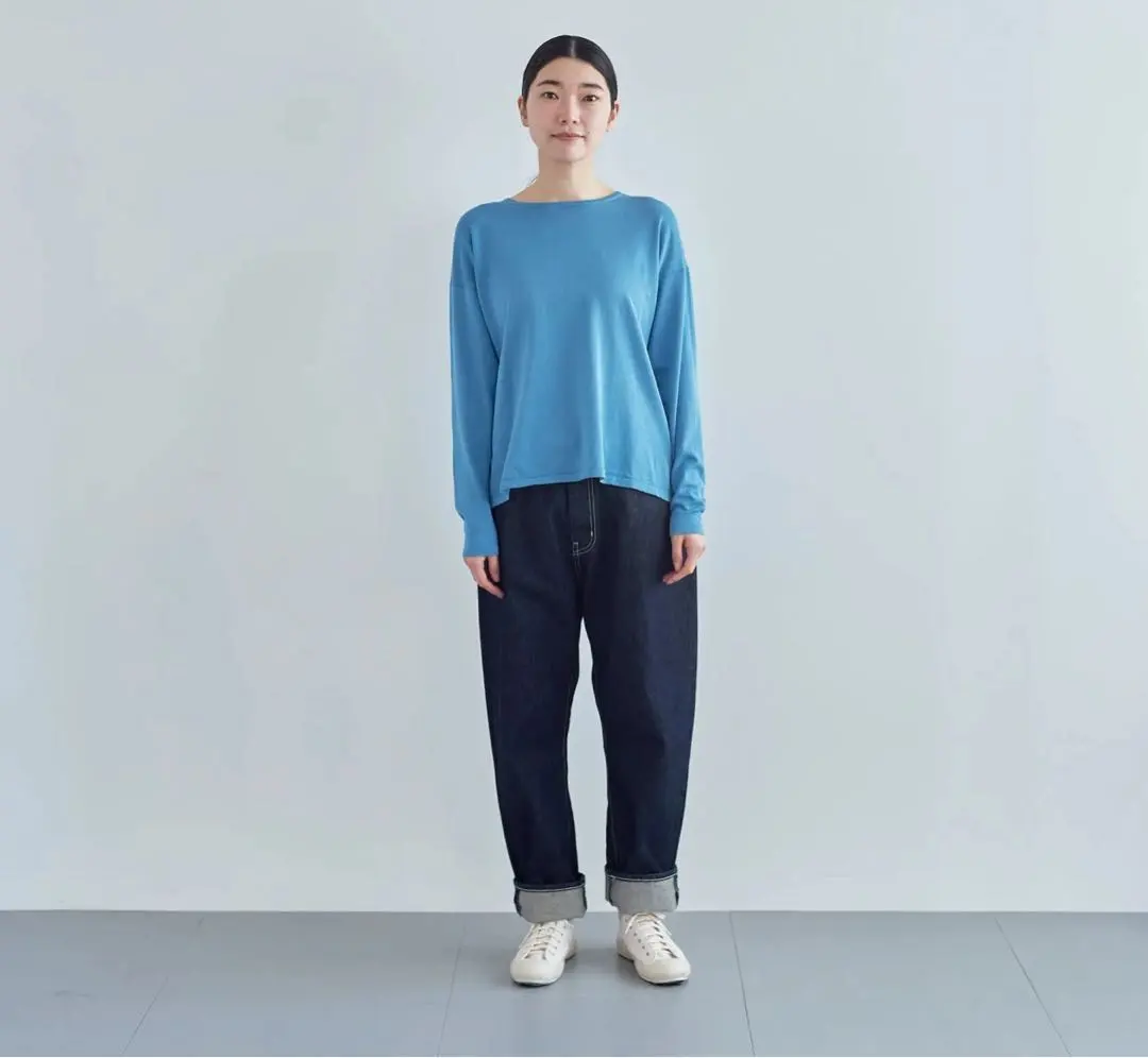 Thumbnail of HAU (Hau) 100% Cotton Blue Cut-and-Sewn Top