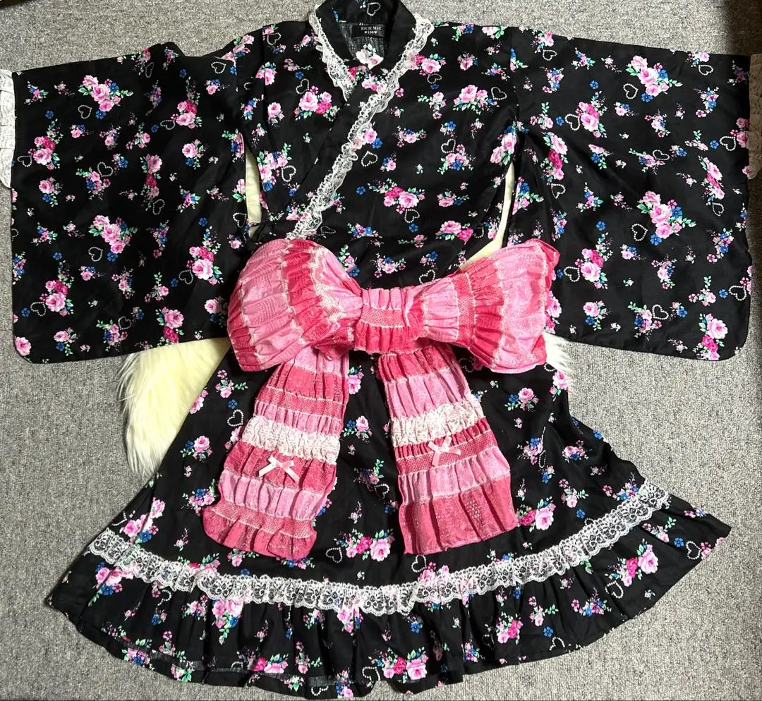 RICH MIX 浴衣ドレス　ミニ浴衣　160 姫ギャル　地雷　量産 浴衣ドレス 160 姫ギャル 量産型