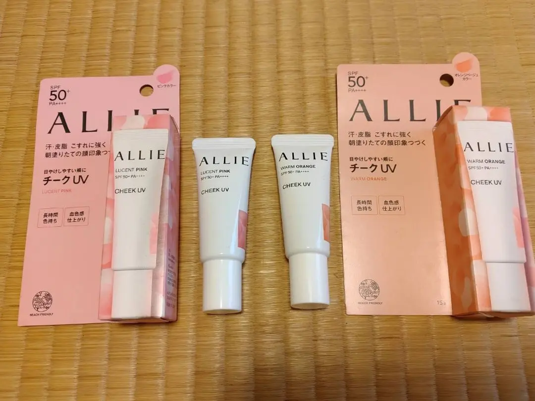 Thumbnail of ALLIE Chrono Beauty Color On UV Cheek Pink & Orange Set of 2