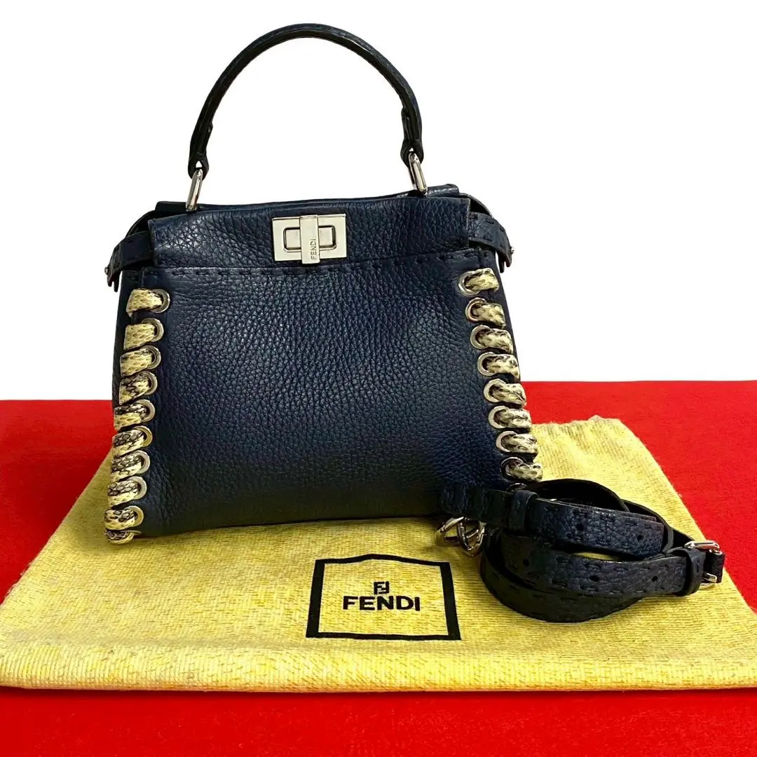 【超美品！】Fendi セレリア　マンマバケット黒 2025年最新】fendi マンマバケット セレリアの人気アイテム