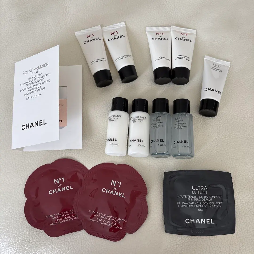 Thumbnail of 13 items including CHANEL Éclat Premier Bright Milky Essence and Le Lift Lotion