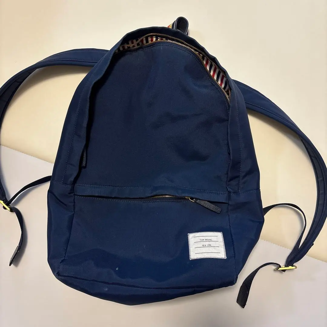 THOM BROWNE　リュックサック　ネイビー 2025年最新】バックパック THOM BROWNEの人気アイテム - メルカリ