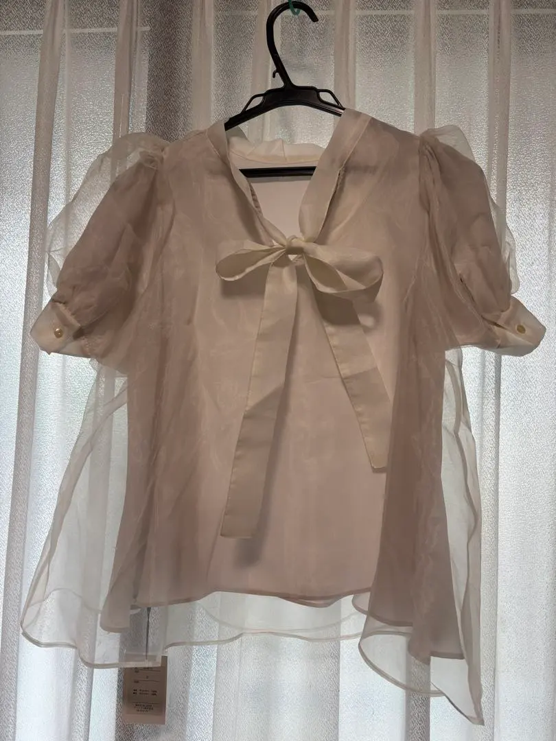 Thumbnail of GRL Sheer Blouse with Ribbon