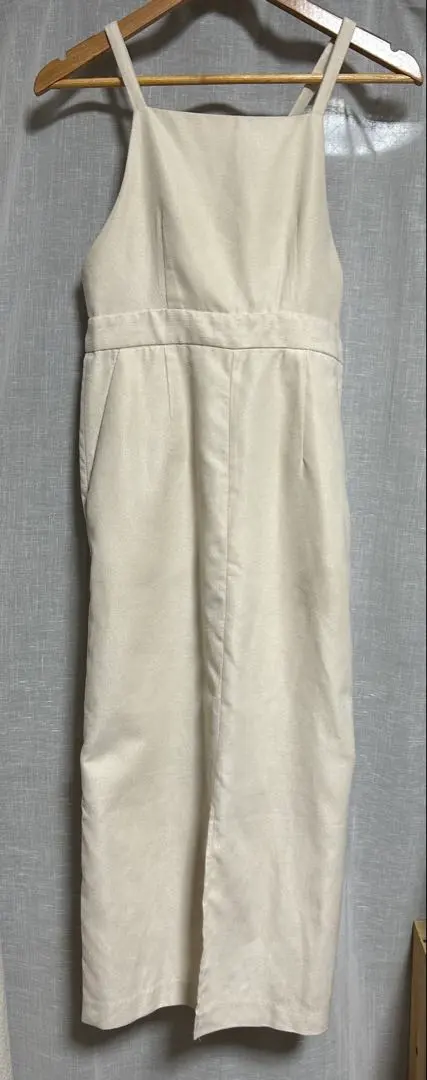 Thumbnail of Ivory camisole dress, long length