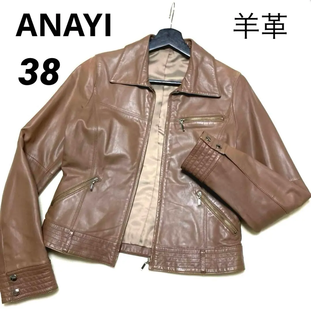 アナイ　レザージャケット ラムレザーファスナーブルゾン|ANAYI OFFICIAL ONLINE STORE
