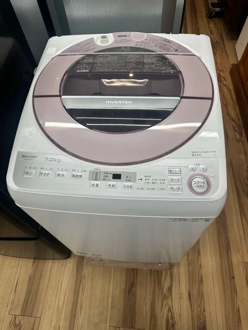 SHARP 洗濯機（ES-GV7C） シャープ SHARP 全自動洗濯機 ピンク ES-GV7C-P の通販