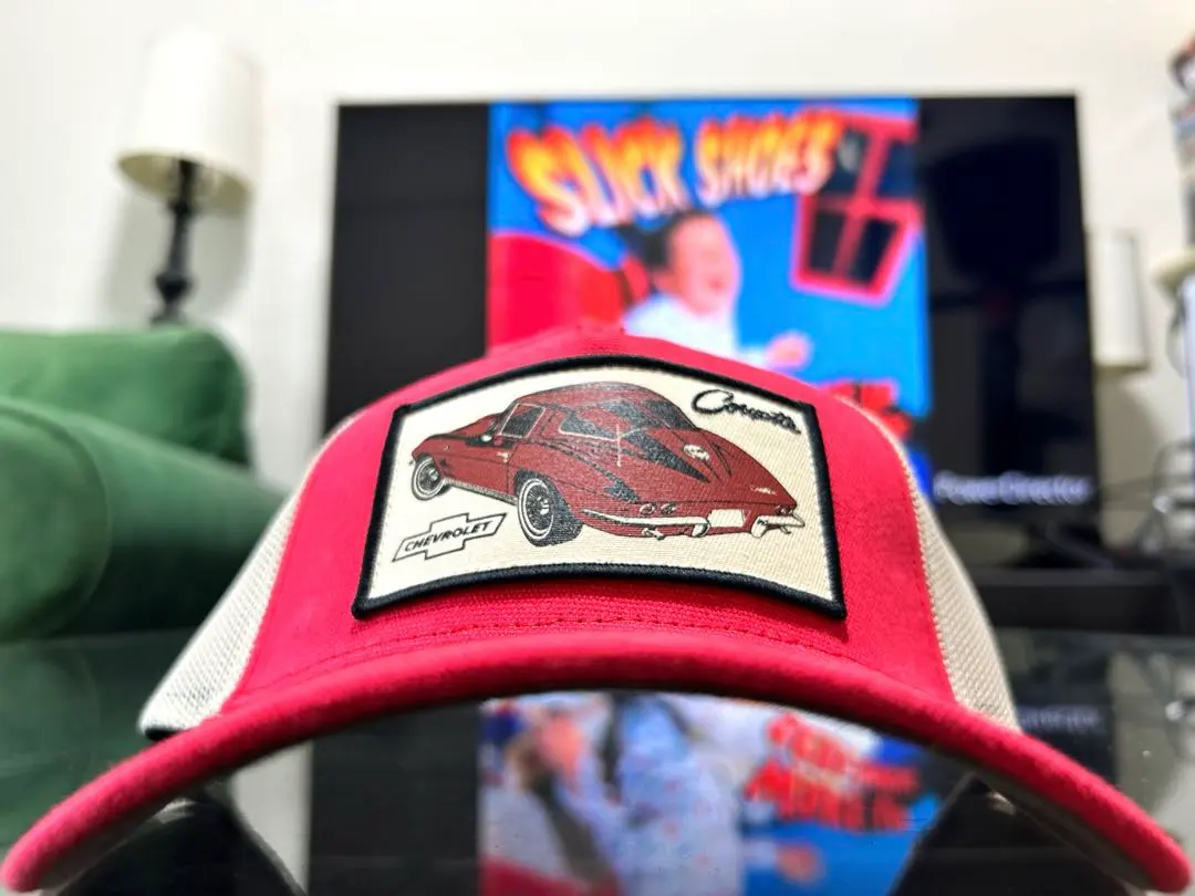 Thumbnail of USA Chevrolet CORVETTE Corvette American car mesh cap red