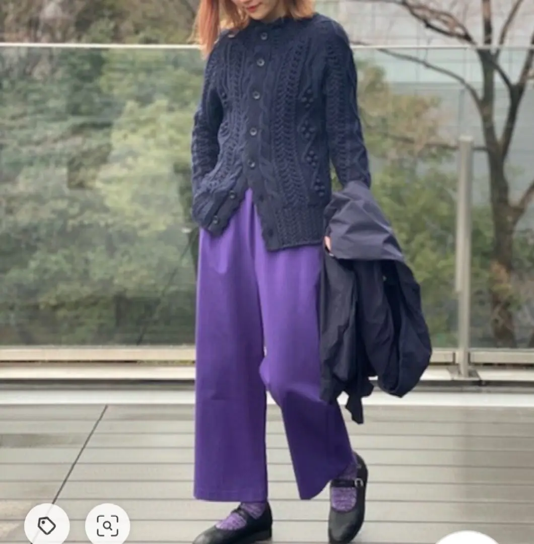 【新品タグ付き】BEAMS BOY/コットンナイロン アラン 春カーディガン BEAMS BOY（ビームス ボーイ）コットン ナイロン アラン