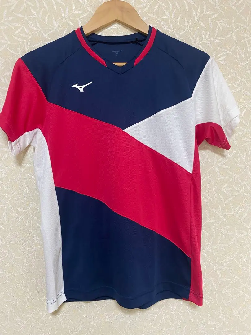 Thumbnail of Mizuno Badminton Shirt Uni S Navy/Red
