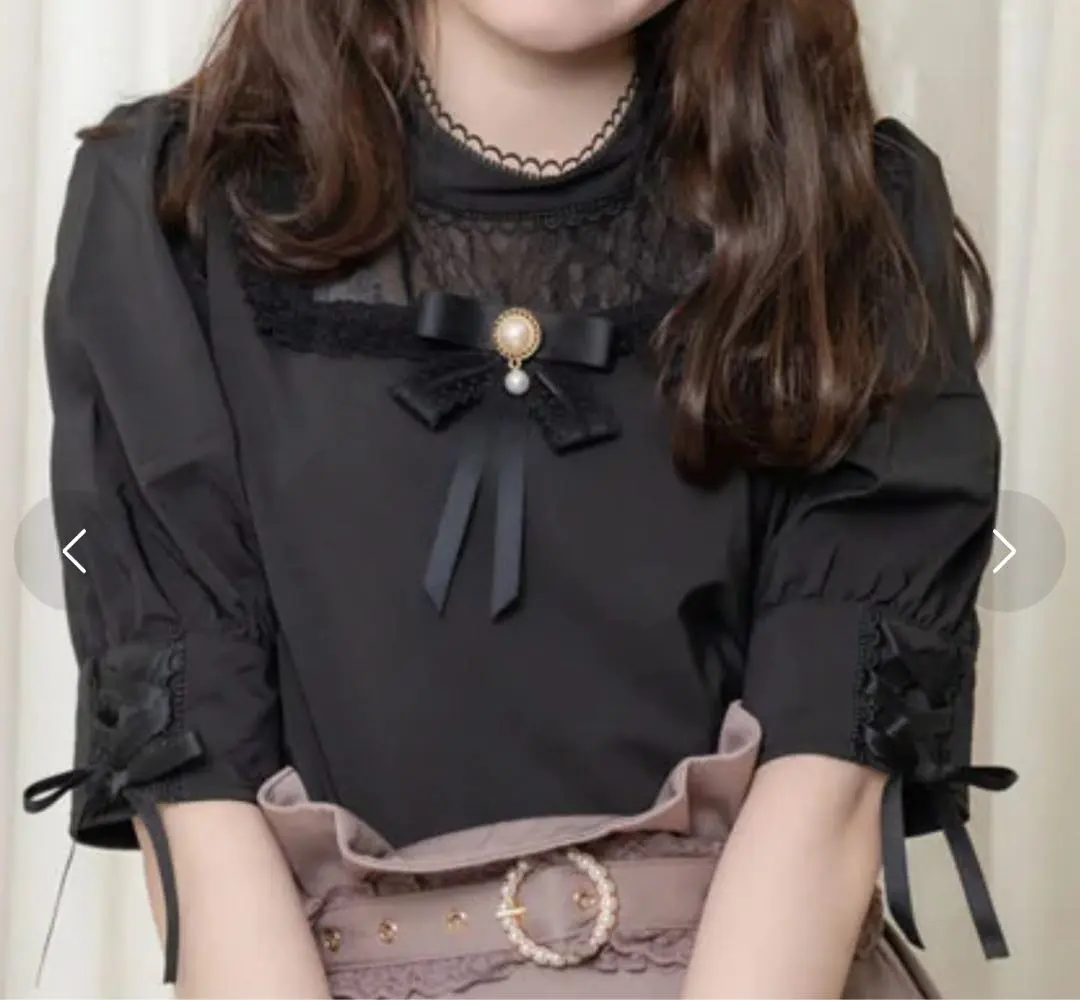 Thumbnail of ROJITA Decollete Lace Blouse - Black