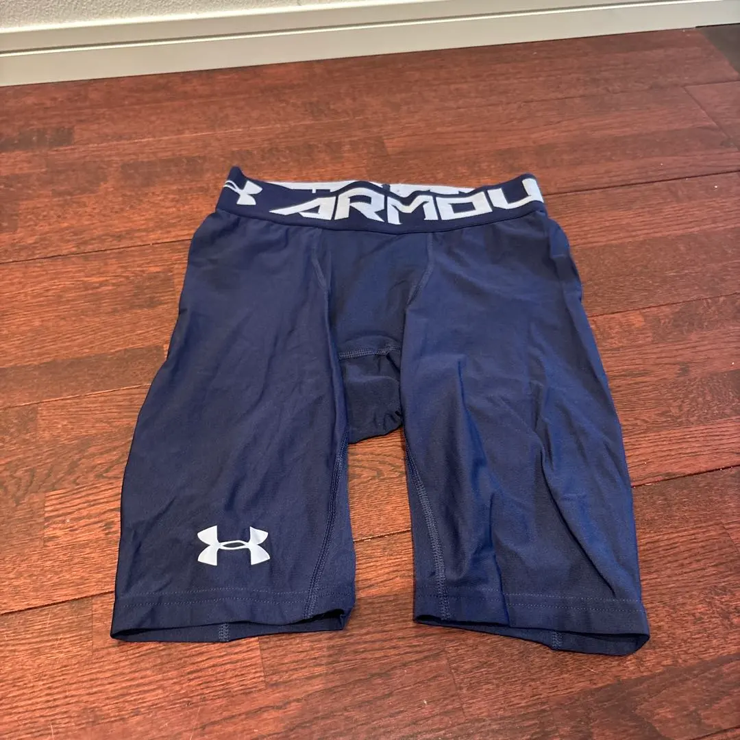 Thumbnail of Under Armour Navy Compression Tights