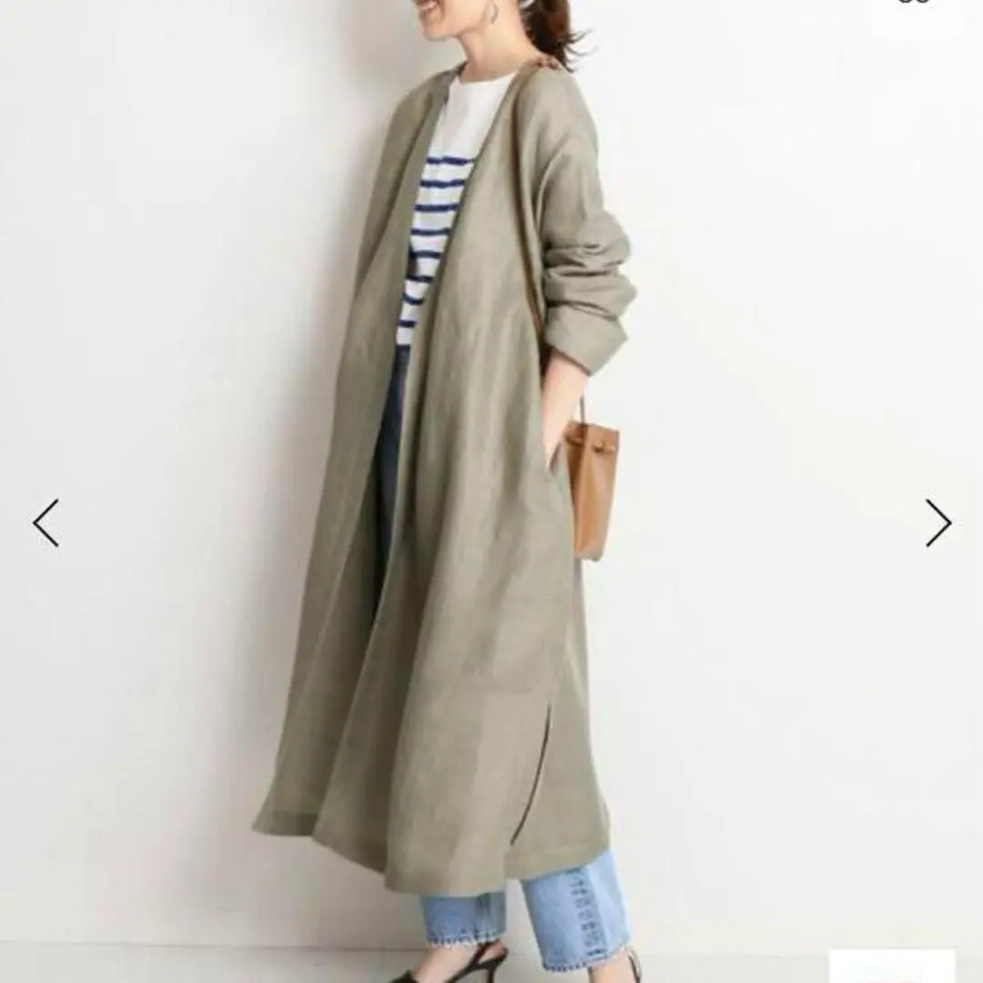 Thumbnail of SLOBE IENA Lightweight Linen Gown Coat