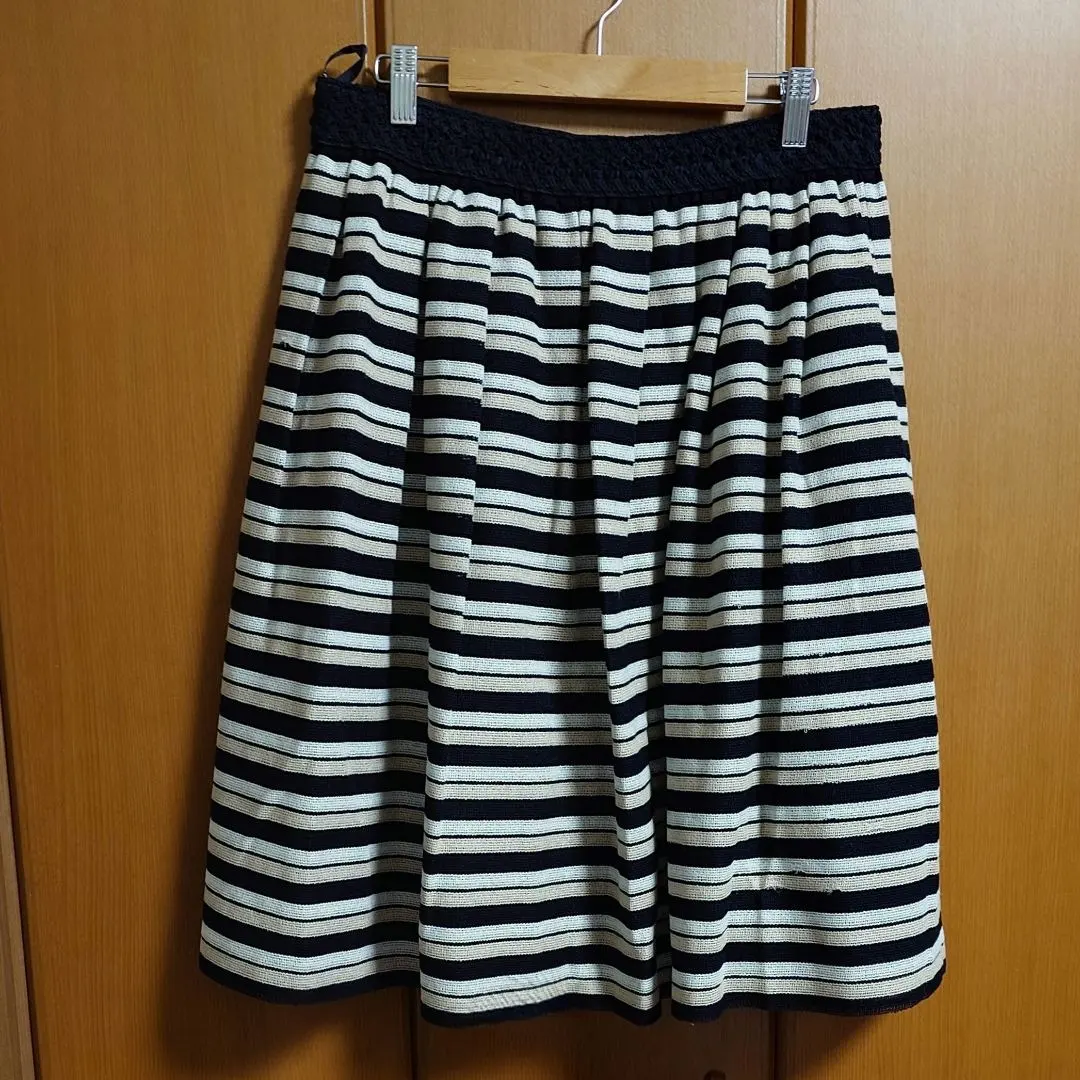 Thumbnail of Tobe Chic - Black, White, Beige - Fall, Spring - Flare Skirt - Plus Size 46