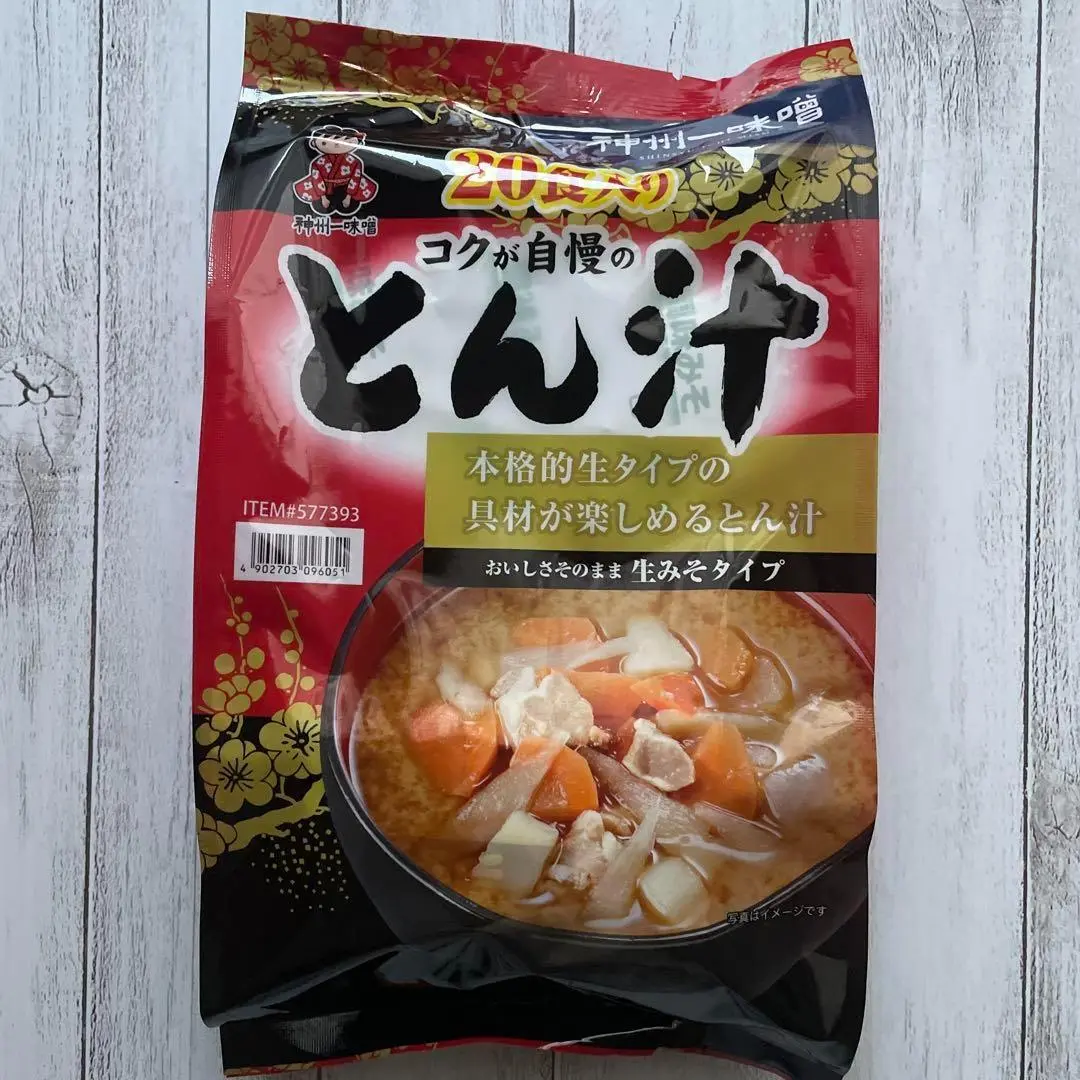 コストコ 豚汁 神州一味噌 20食入り 6袋  合計120食 Amazon | 神州一味噌 コクが自慢のとん汁 20食 コストコ 豚汁
