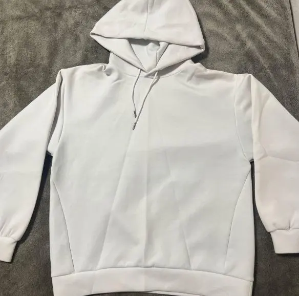 Thumbnail of White hooded sweatshirt, size M