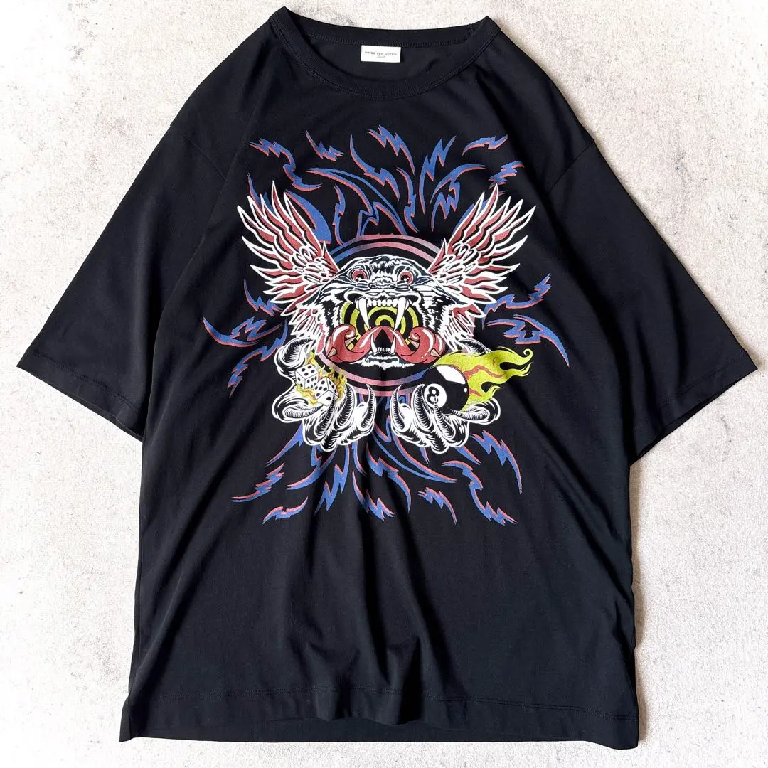 【関送無料】 Dries Van Noten グラフィックプリント Tシャツ ドリスヴァンノッテン DRIES VAN NOTEN 22SS グラフィック