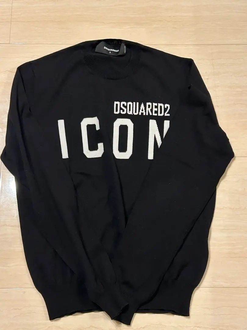 DSQUARED2 ICON セーター ブラック S※一度のみ使用 2025年最新】DSQUARED2 汚れ・破れ・臭いなど：なし ニット