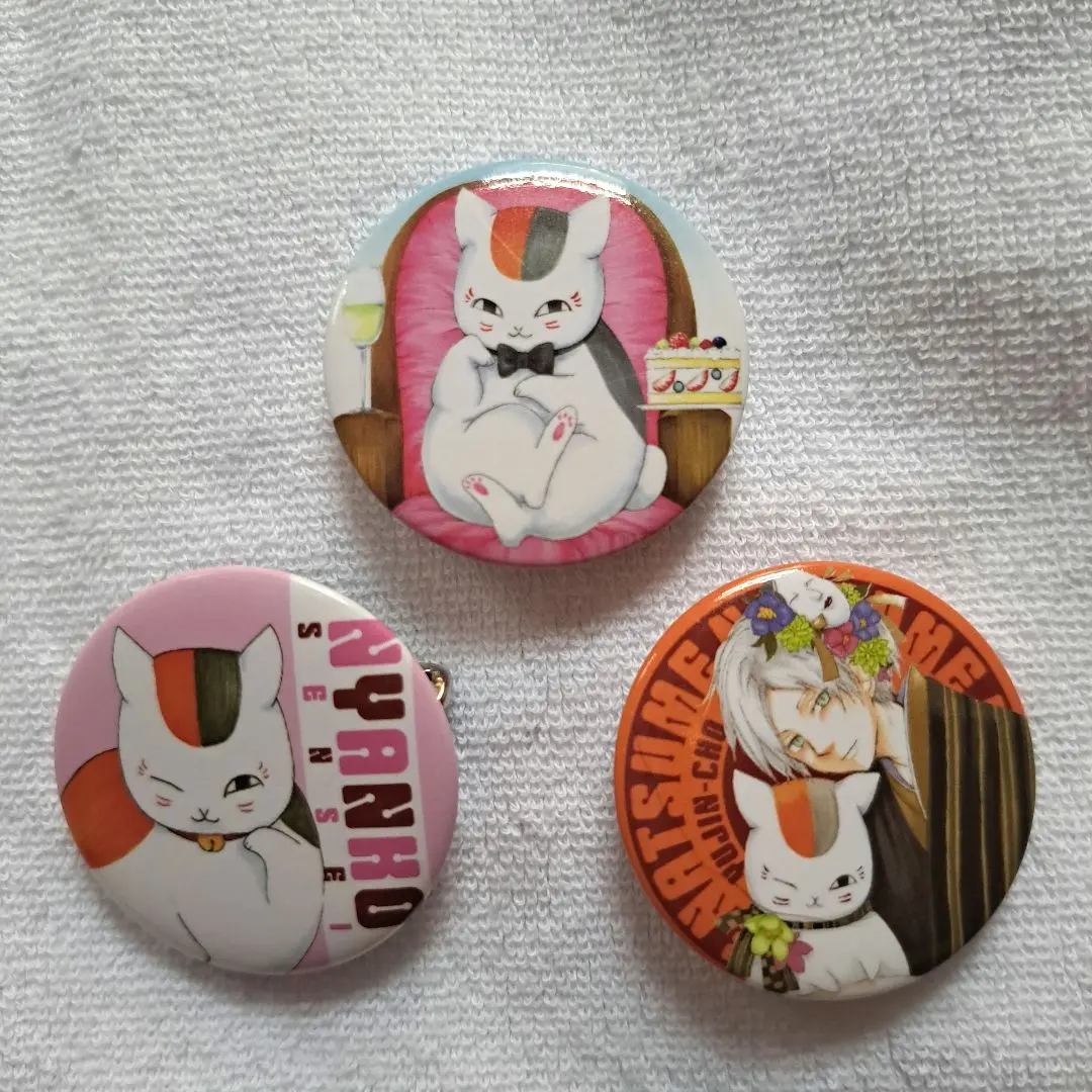Thumbnail of Natsume's Book of Friends Can Badge Natsume Nyanko-sensei Original Work LaLa 2016 Supplement