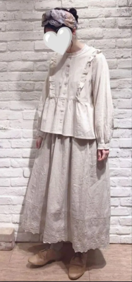 Thumbnail of Samansa Mos2 ☆ Cotton Linen Frill Blouse