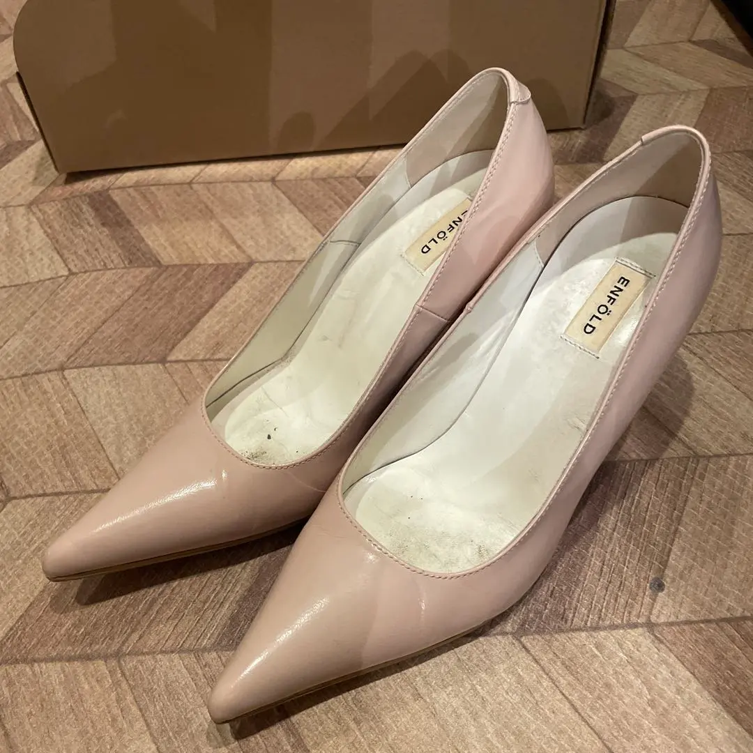 ENFOLD エンフォルド 19AW ローヒールレザーミュール / パンプス