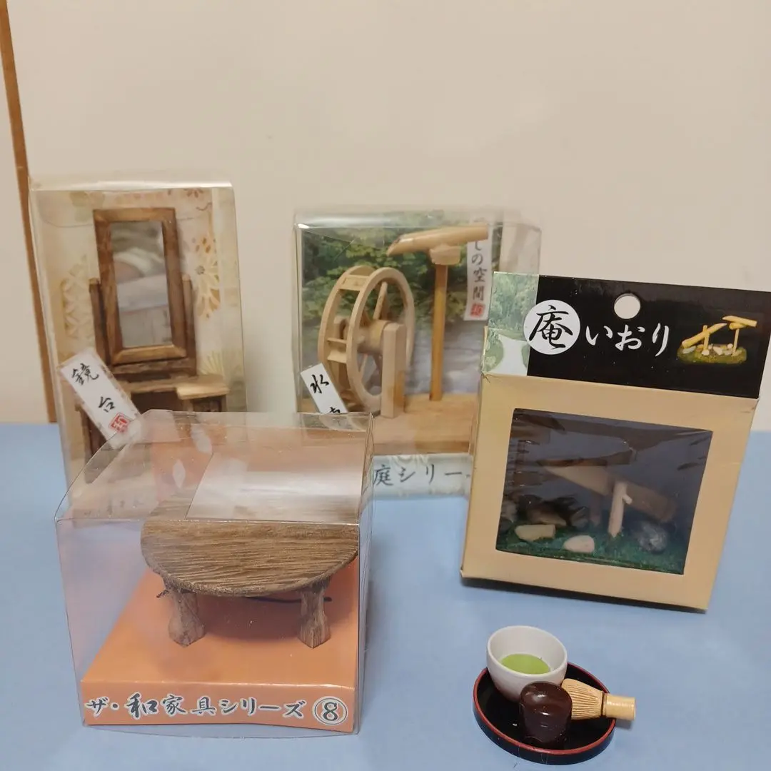 ザ・和家具シリーズ ミニチュア レトロ DAISO】ザ・和家具シリーズ3点セット 木製家具 ミニチュア 昭和