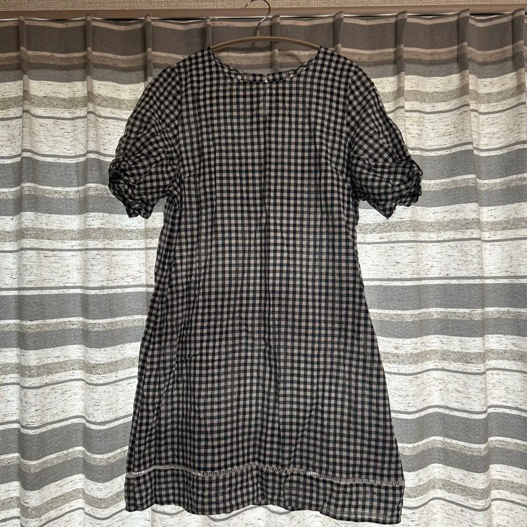 格紋連衣裙（M碼） 的縮圖